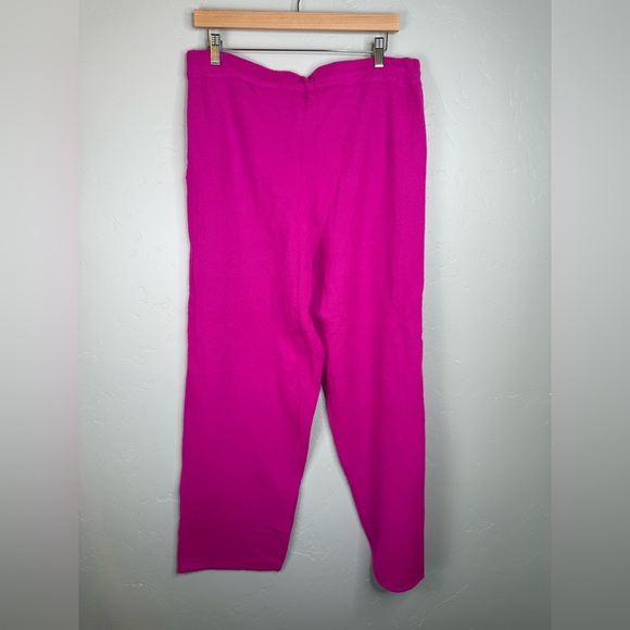 Lilly Pulitzer Bellista Sweater Pants Wild Fuschia Size XL - Picture 3 of 9